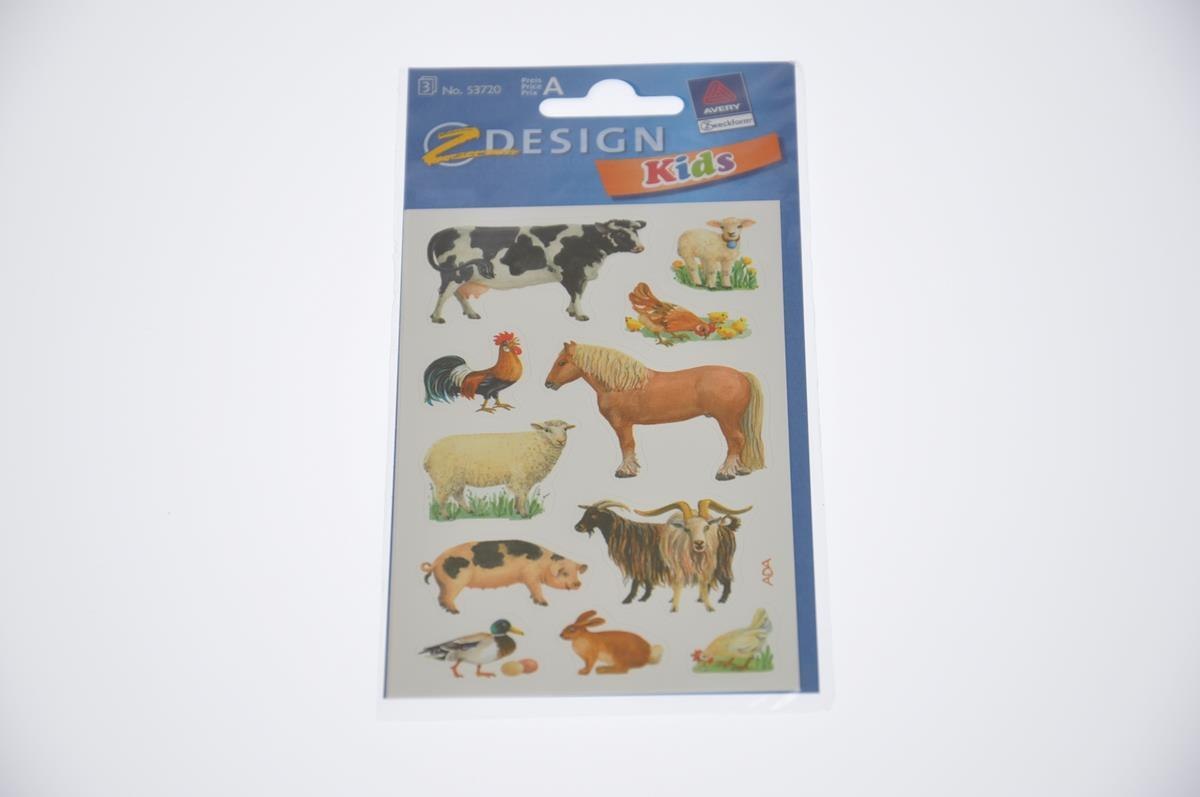 STICKERS 8X16CM ANIMALS ANIMALS 53720